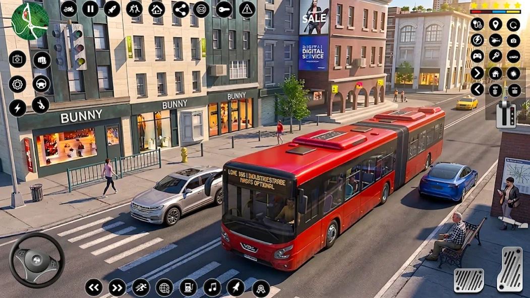 Driving simulator Bus Games 1.21 Screenshot