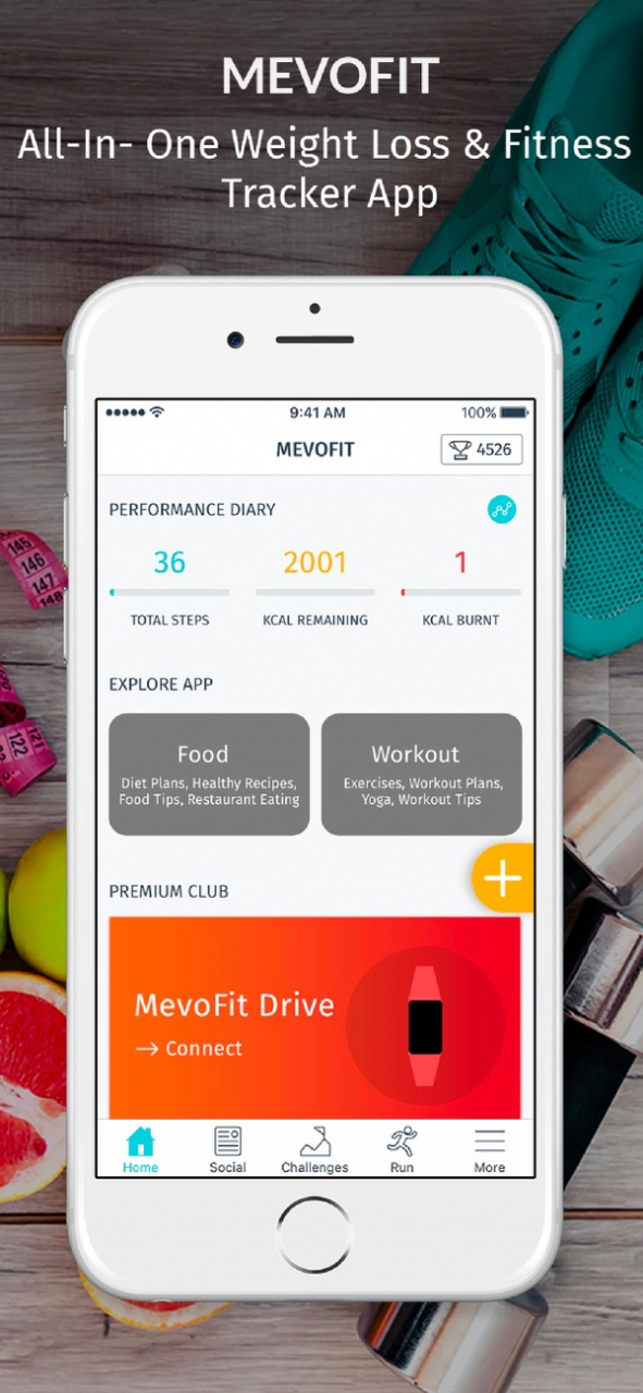 MevoFit: Weight Loss & Fitness 4.0 Screenshot