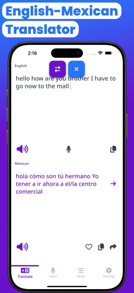 Mexican-English Translator 2.2.2 Screenshot