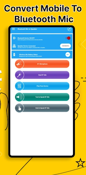 Bluetooth Mic to Speaker 1.29 Screenshot