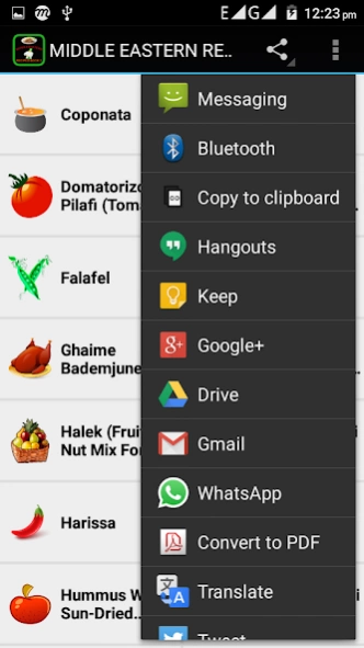 Middle Eastern Recipes 2 1.0 Screenshot