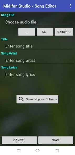 Midifun Karaoke 11.46 Screenshot