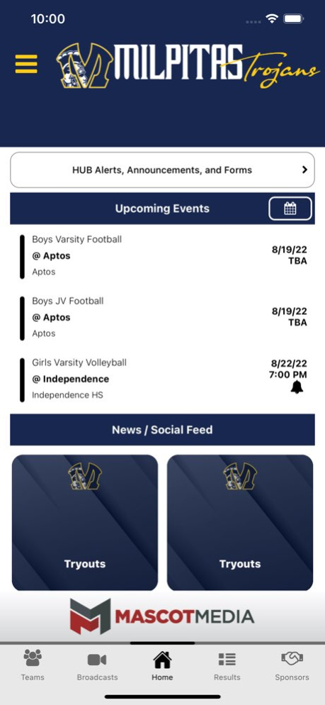 Milpitas Trojans Athletics 1.2.0 Screenshot