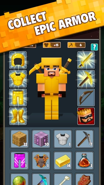 Minetap 3D: Idle-Merge RPG 2.0.8 Screenshot