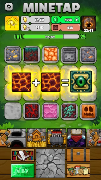 Minetap - Merge rpg clicker 3.12.1 Screenshot