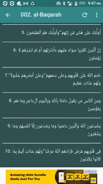 Mishary Al Afasy Offline Read 1.1 Screenshot