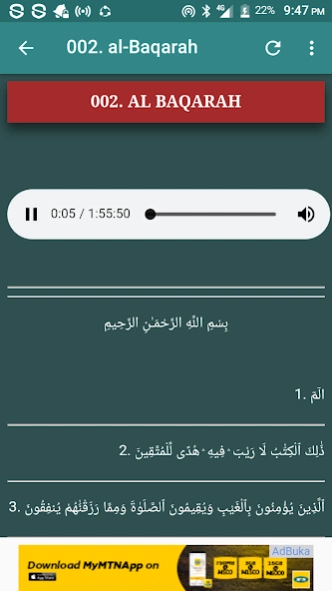 Mishary Al Afasy Offline Read 1.1 Screenshot