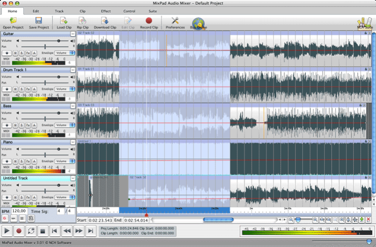 MixPad Masters Edition for Mac 14.30 Screenshot