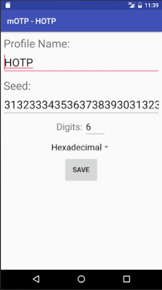 Mobile-OTP  Screenshot