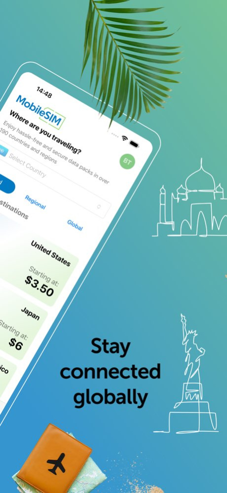 MobileSIM: Travel eSIM Data 5.1.5 Screenshot