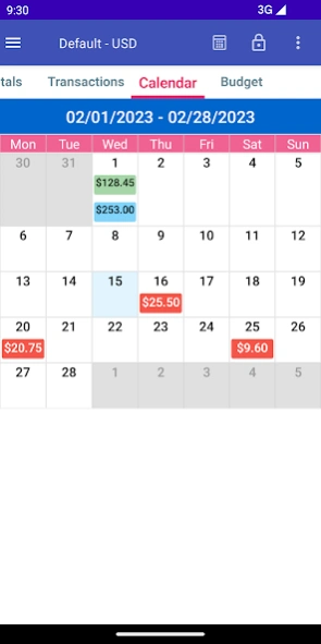 MoBill Budget and Reminder 5.3.2 Screenshot