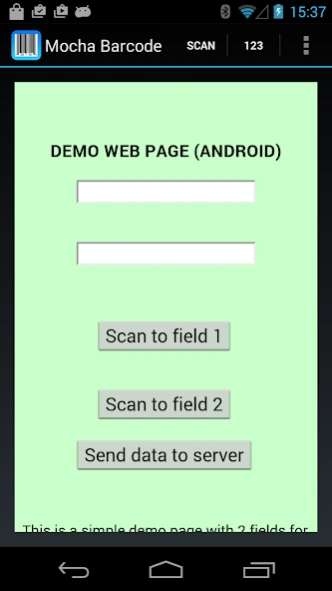 Mocha Barcode  Screenshot