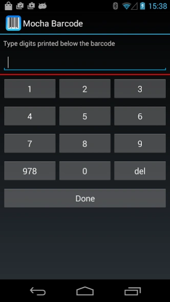 Mocha Barcode  Screenshot