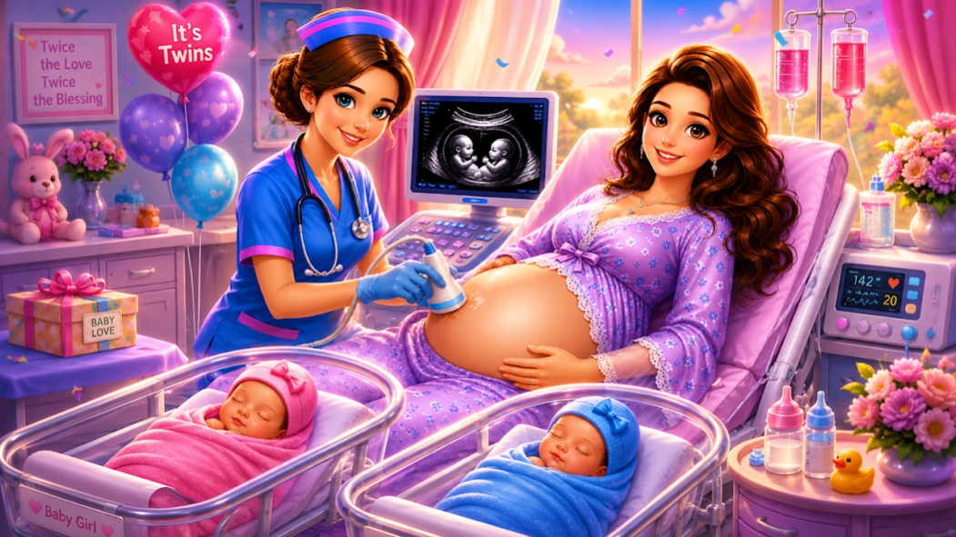 Mom Birth Twin Babyshower Game 1.10 Screenshot