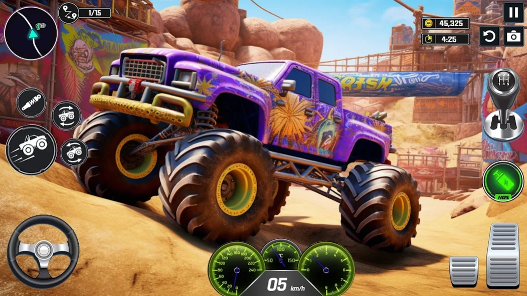 Hard Wheels Monster Truck Game 1.22 Screenshot