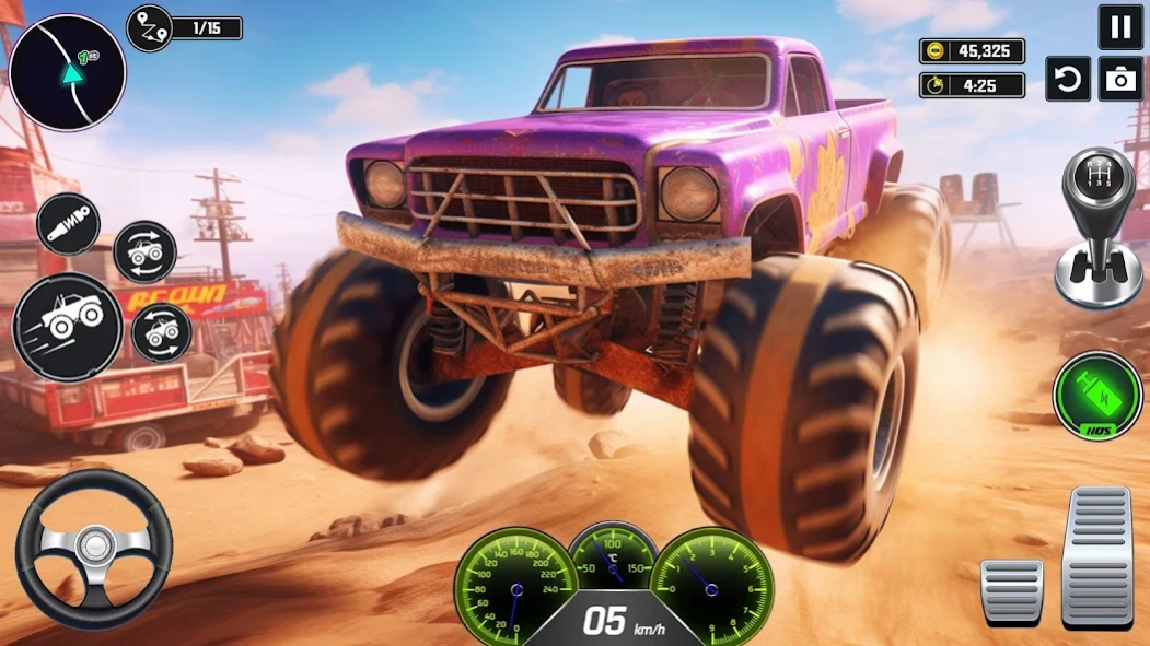 Hard Wheels Monster Truck Game 1.22 Screenshot