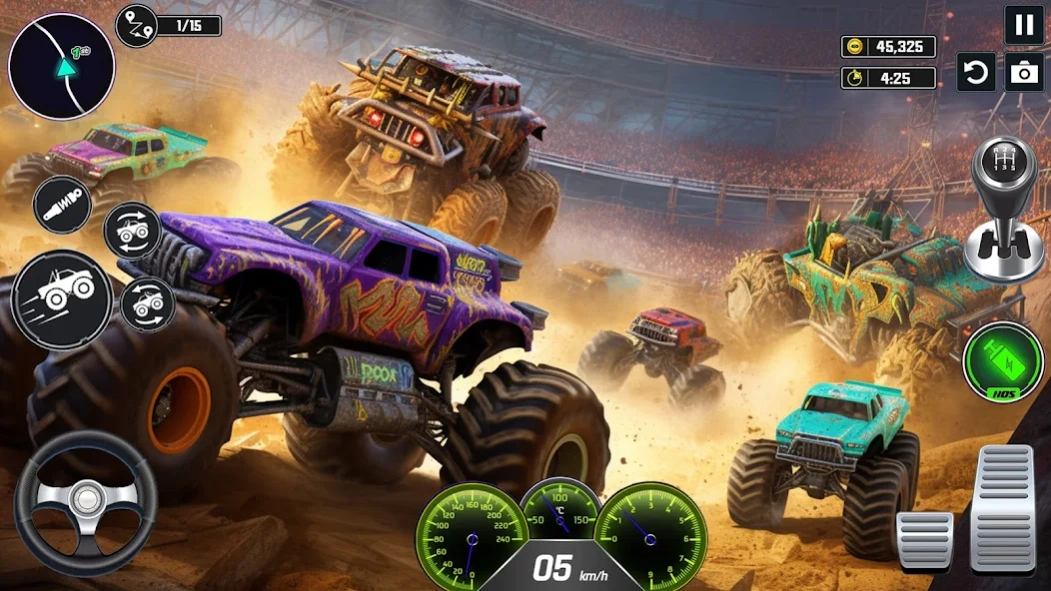 Hard Wheels Monster Truck Game 1.22 Screenshot