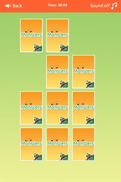 Monsters Memory Match Lite  Screenshot