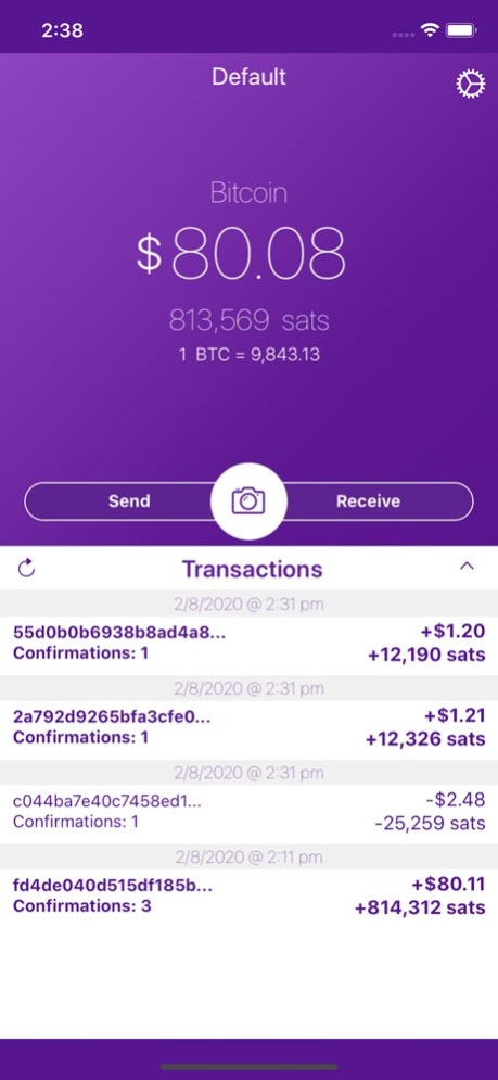 Moonshine Wallet 0.3.6 Screenshot