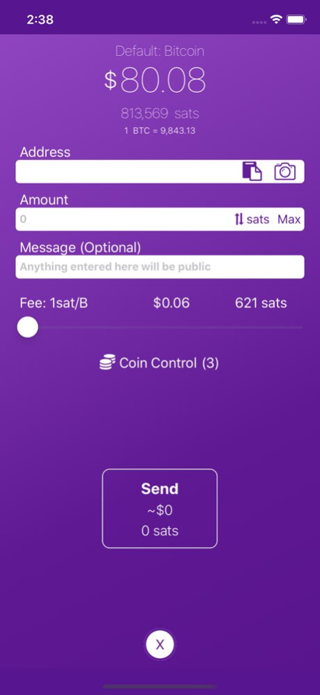 Moonshine Wallet 0.3.6 Screenshot