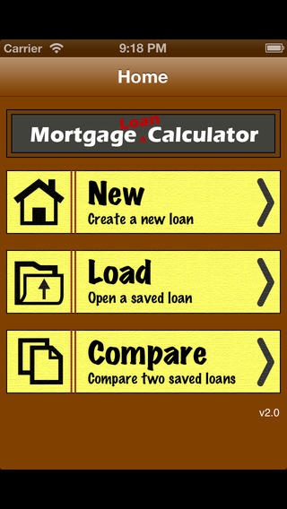 Mortgage and Loan Calculator 1.5 Screenshot