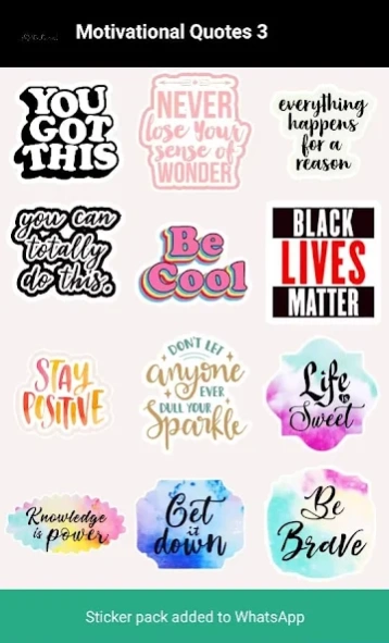 Motivational Stickers 5.7 Screenshot