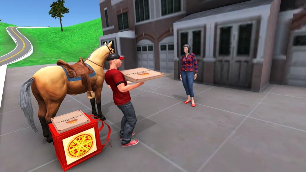 Mounted Horse Pizza Delivery 1.5 Screenshot