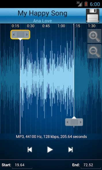 MP3 Cutter and Ringtone Maker 4.1 Screenshot