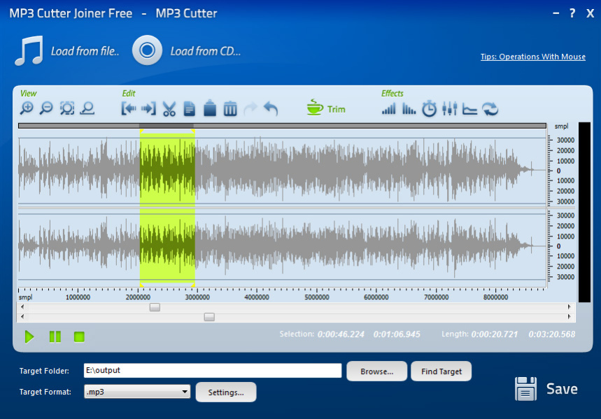 MP3 Cutter Joiner Free 4.6.3 Screenshot