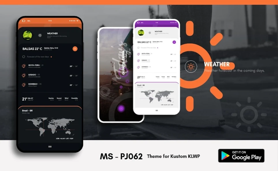 MS - PJ062 Theme for KLWP 062 Screenshot