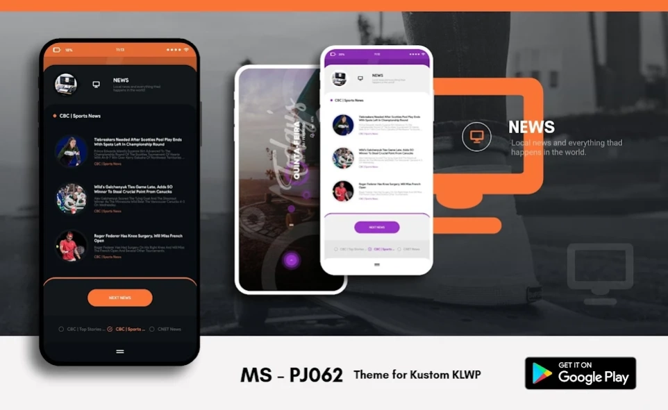MS - PJ062 Theme for KLWP 062 Screenshot