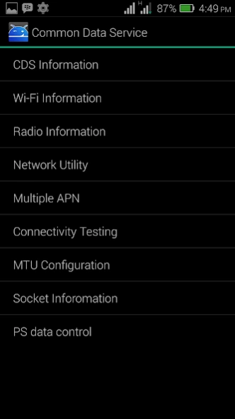 MTK Engineering Mode - Advance 1.0 Screenshot
