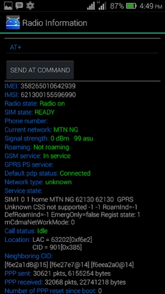 MTK Engineering Mode - Advance 1.0 Screenshot