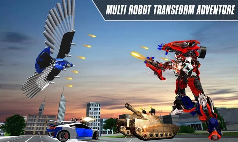 Multi Robot Transform Car Game 6.1 Screenshot