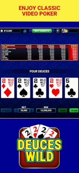 Multi-Play Video Poker(TM) 9.7.0 Screenshot