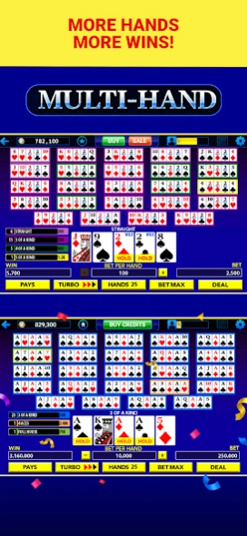 Multi-Play Video Poker(TM) 9.7.0 Screenshot