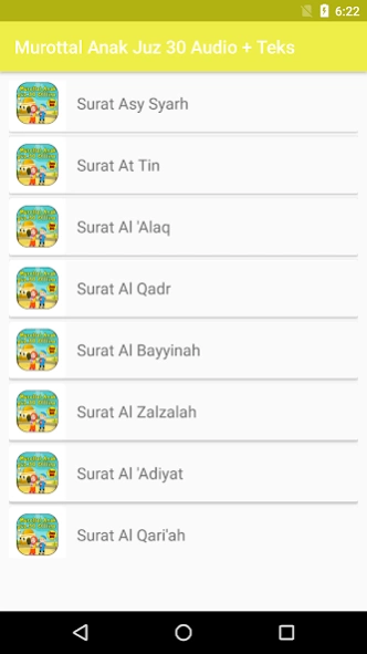 Murottal Al Quran Anak Juz 30 1.2 Screenshot