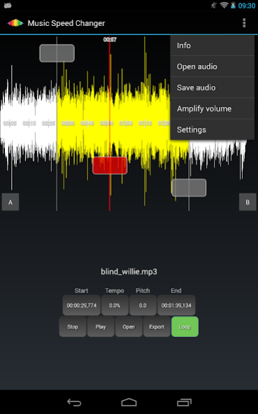 Music Speed Changer Lite 3.29 Screenshot