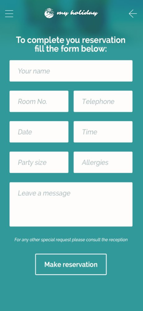 My Holiday 2.2.6 Screenshot
