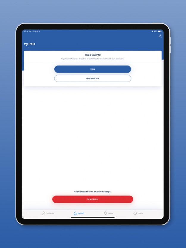 My Mental Health Crisis Plan 1.2.5 Screenshot