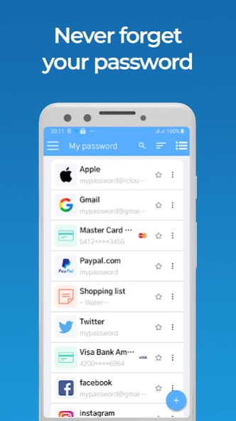 My Password Manager 1.16 Screenshot