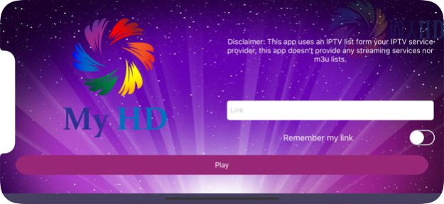 MyHD IPTV 1.2.3 Screenshot