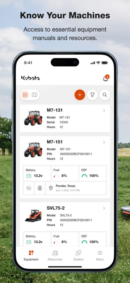 My Kubota 4.1.0 Screenshot