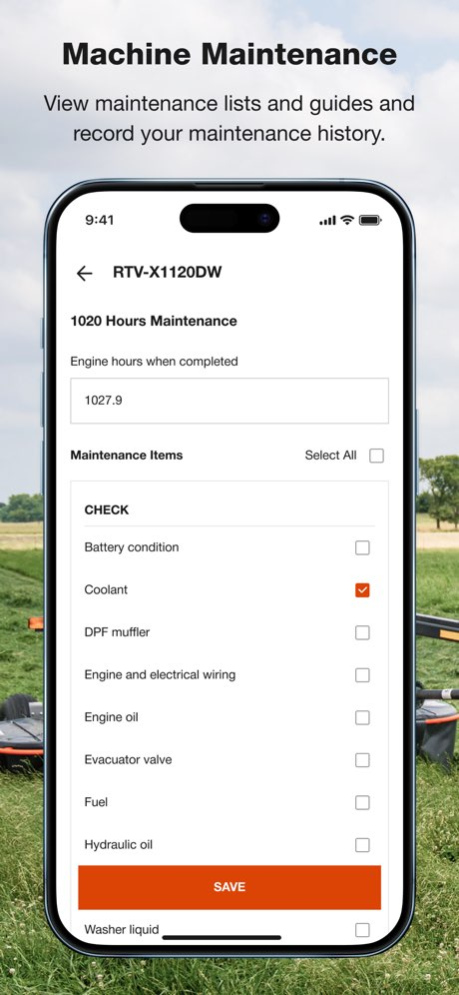 My Kubota 4.1.0 Screenshot