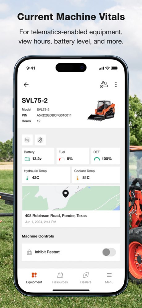 My Kubota 4.1.0 Screenshot