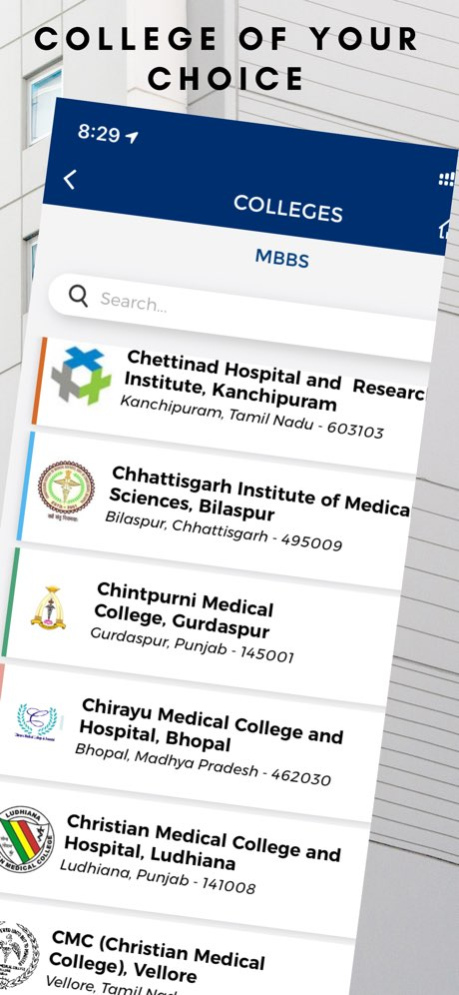 MyNextExam: The Admission App 1.1 Screenshot