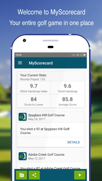 MyScorecard Golf Score Tracker 2.0.64 Screenshot