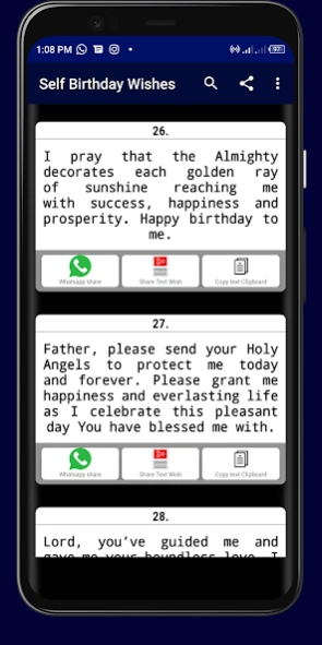 Myself Birthday Wishes  Screenshot