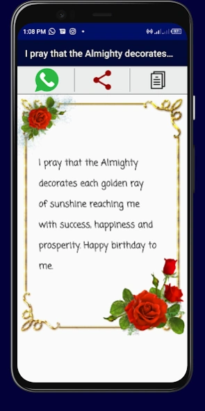 Myself Birthday Wishes  Screenshot