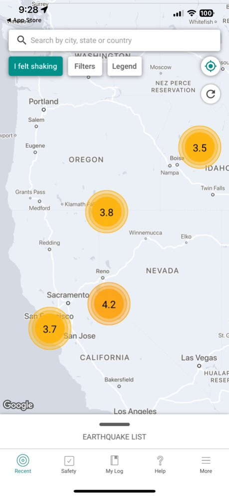 MyShake Earthquake Alerts 3.1.36 Screenshot
